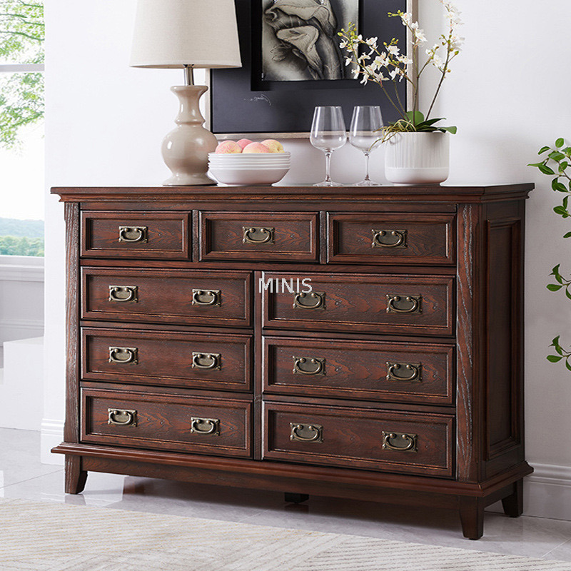 Credenza in legno con contenitore come buffet per soggiorno/sala da pranzo