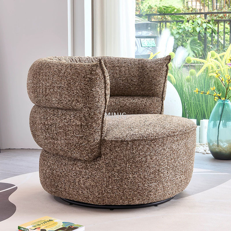 Soggiorno in tessuto elastico di buona qualità sedia rotativa singola