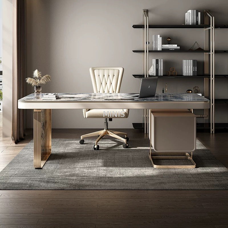 Mobili per tavolo da ufficio Bella scrivania in marmo con USB