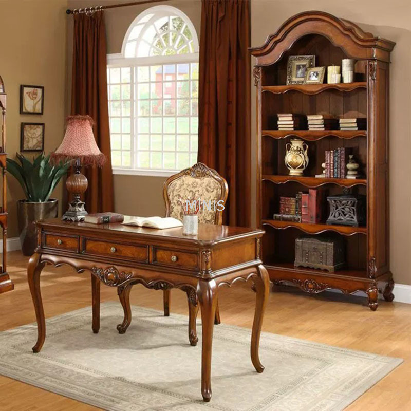 Home Office Furniure Vintage Good Wood Executive Work