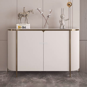 Soggiorno/sala da pranzo Tavolino bianco portaoggetti Bella credenza