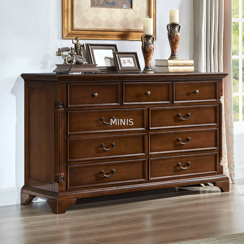 Credenza in legno con contenitore come buffet per soggiorno/sala da pranzo