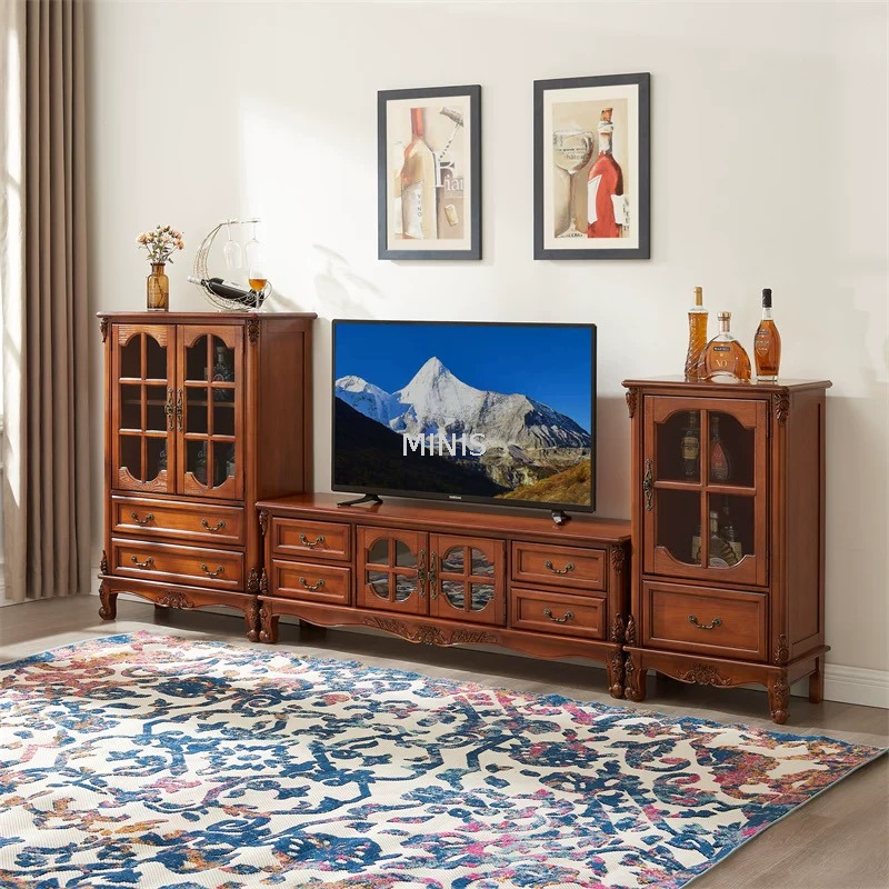 Soggiorno Brown Good TV Cabience e tavolino in legno