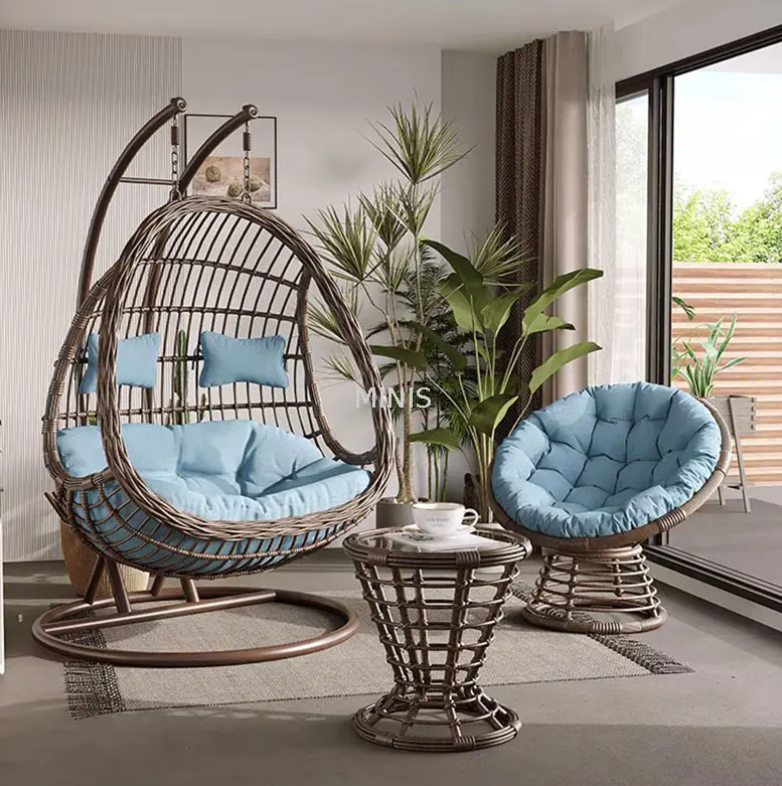 Garden Patio Balcony Metal sospeso due persone Big Swing sedia