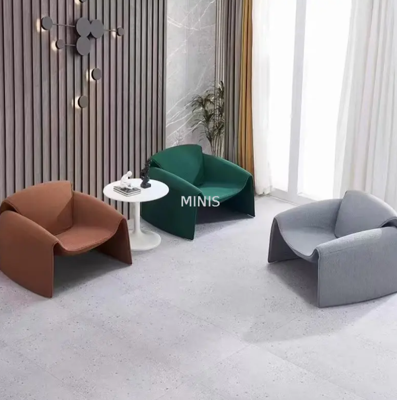 Sedia in pelle creativa di fascia alta di fabbrica cinese