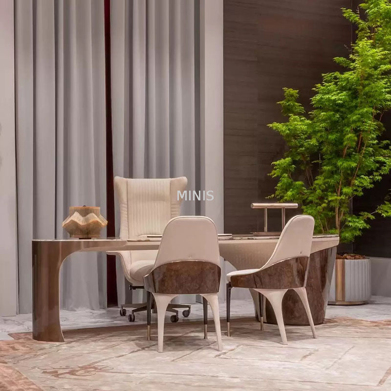 Tavolo e sedia da ufficio ovali per mobili da scrivania di alta classe