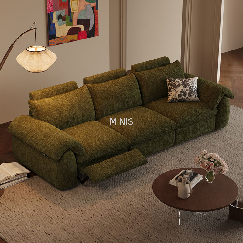 Divano reclinabile regolabile in ciniglia lavabile Lounge Theatre 