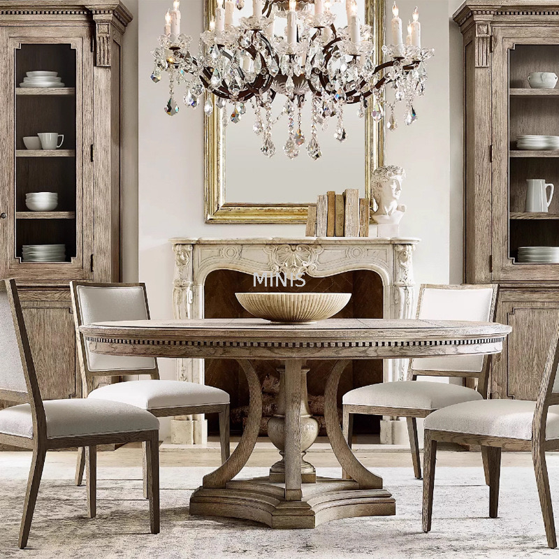 American Style Dining Room mobili tavolo in legno con sedia