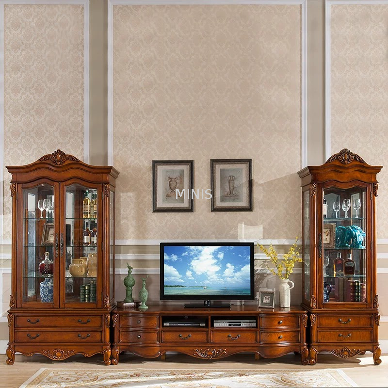 Soggiorno Brown Good TV Cabience e tavolino in legno