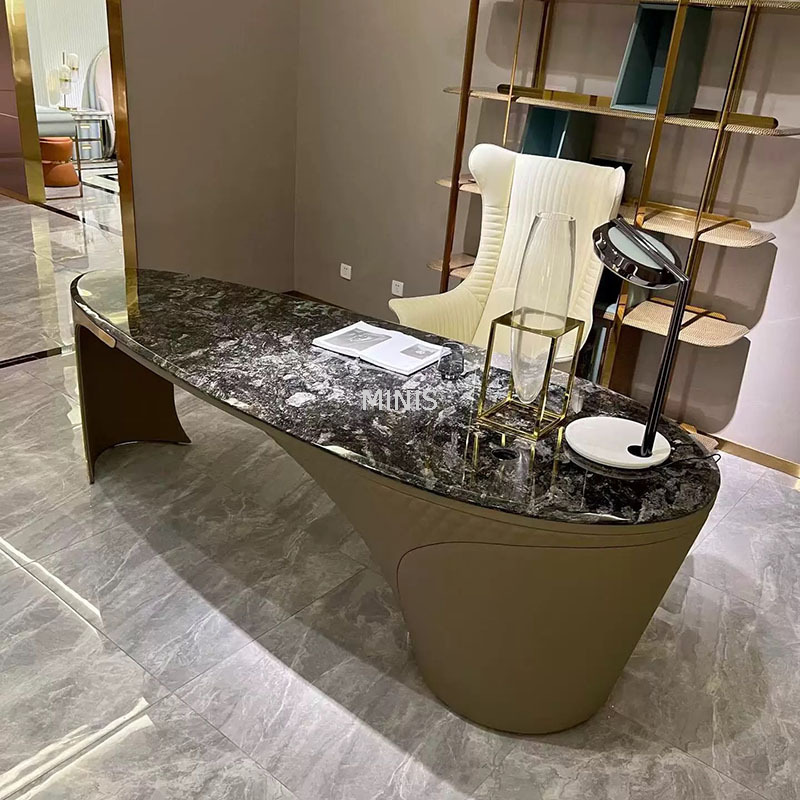 Tavolo e sedia da ufficio ovali per mobili da scrivania di alta classe